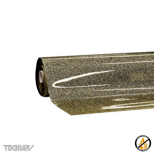 Сценический линолеум Tuchler Showfloor Glitter 150 1,2 мм Black Gold