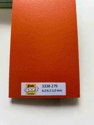 Спортивный линолеум Grabo Flex Gymfit 5 мм Orange 3338 Спортивный линолеум Grabo Flex Gymfit 5 мм Orange 3338